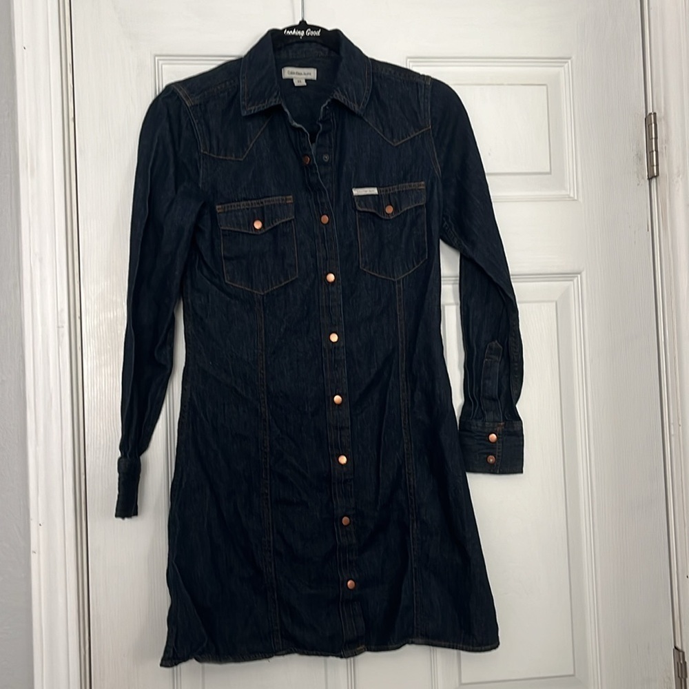 “Calvin Klein Jeans: Denim Dress size XS”